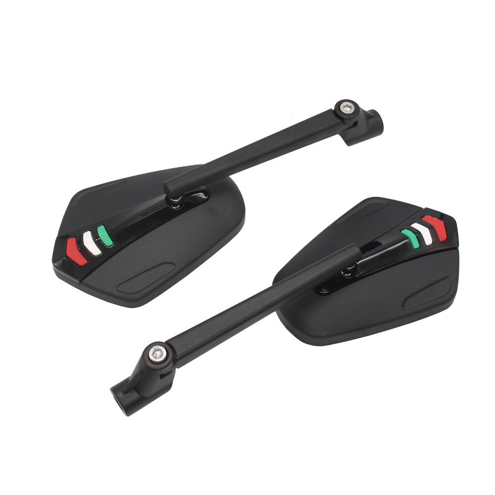 Aluminum Alloy Motorcycle Rearview Reflective Mirrors Rear View Handlebar Mirrors Rearview Mirror for Motorbike