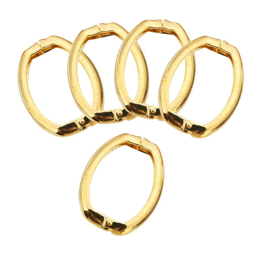 5Pcs Oval Spring Buckle For Bag Purse