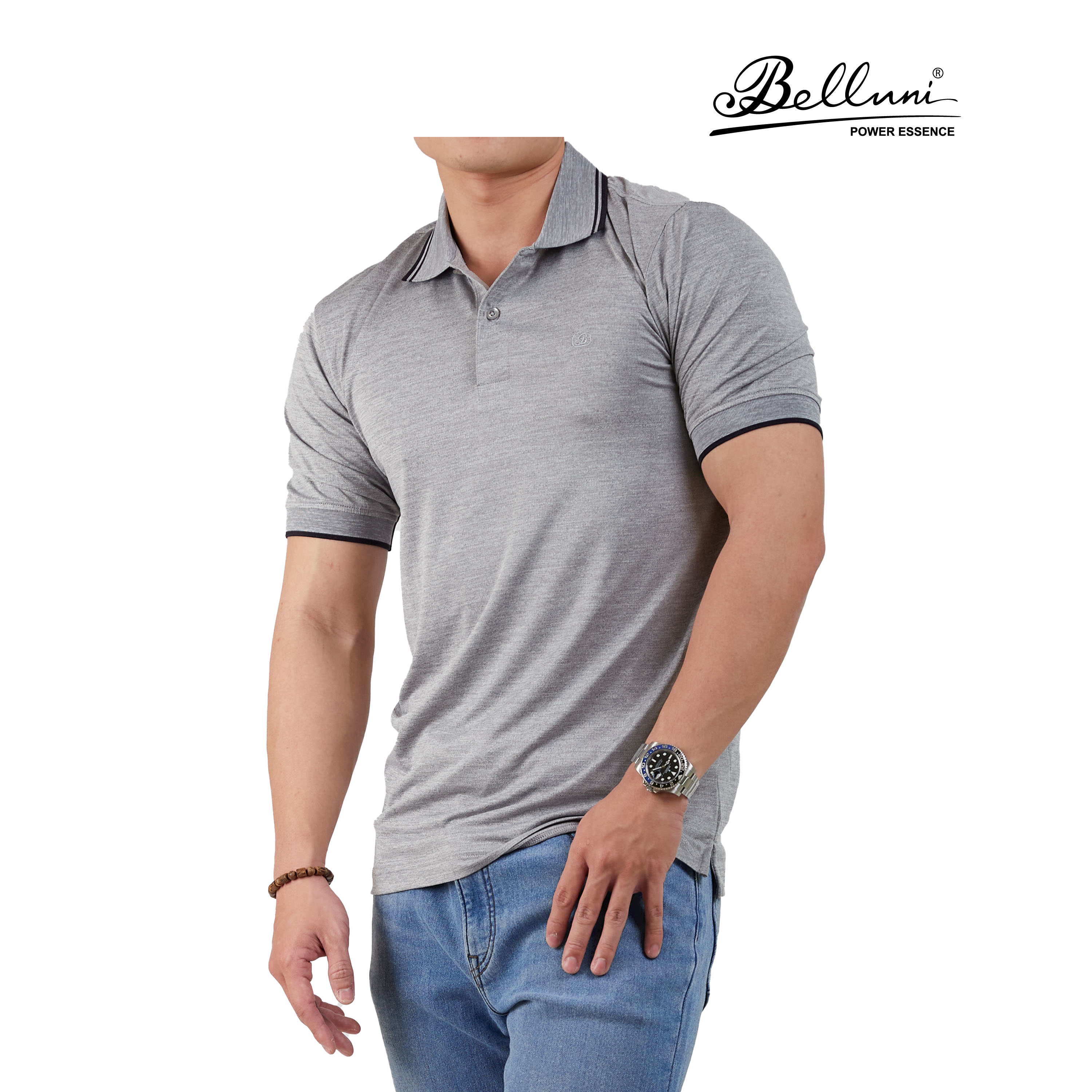 Áo thun nam Polo BELLUNI cao cấp mềm mượt thoáng khí - AT.PS.BE.64.BL3