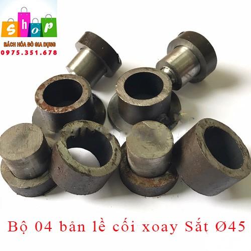 Bộ bản lề cối xoay 360º Sắt Sắt Ø38,Ø45 - Cối tiện trục xoay Sắt Ø38,Ø45 - Dùng cho cửa 2 c
