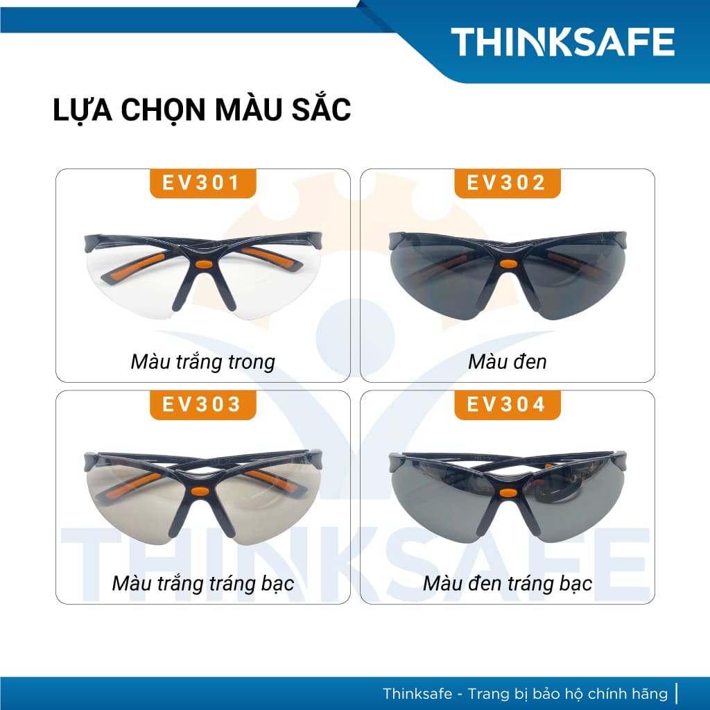Kính bảo hộ Everest EV303 kính chống bụi, chống trầy xước, chống tia UV-UB, chống đọng sương