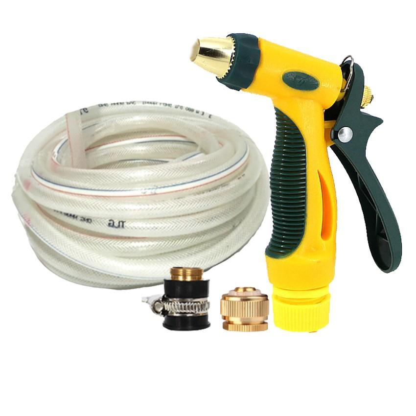 Bộ dây vòi xịt nước rửa xe, tưới cây tăng áp 3 lần,loại 3-5M 206317