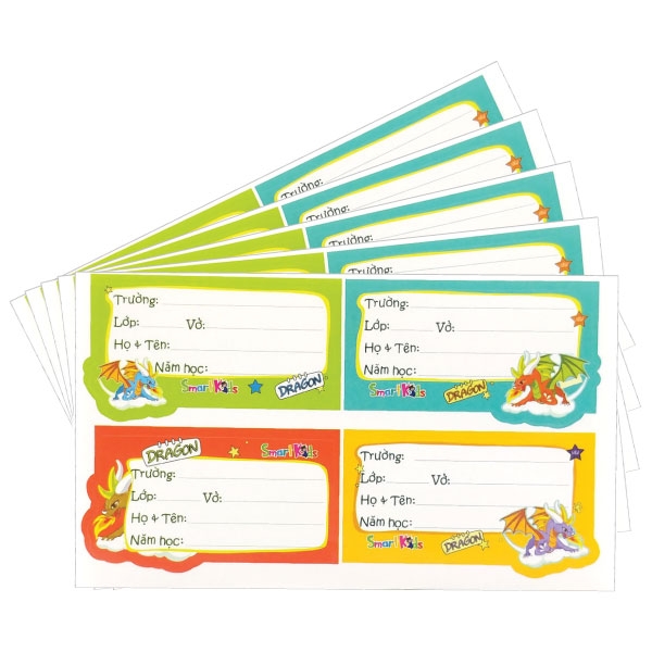 Nhãn Vở Smart Kid Dragon SK-LP101