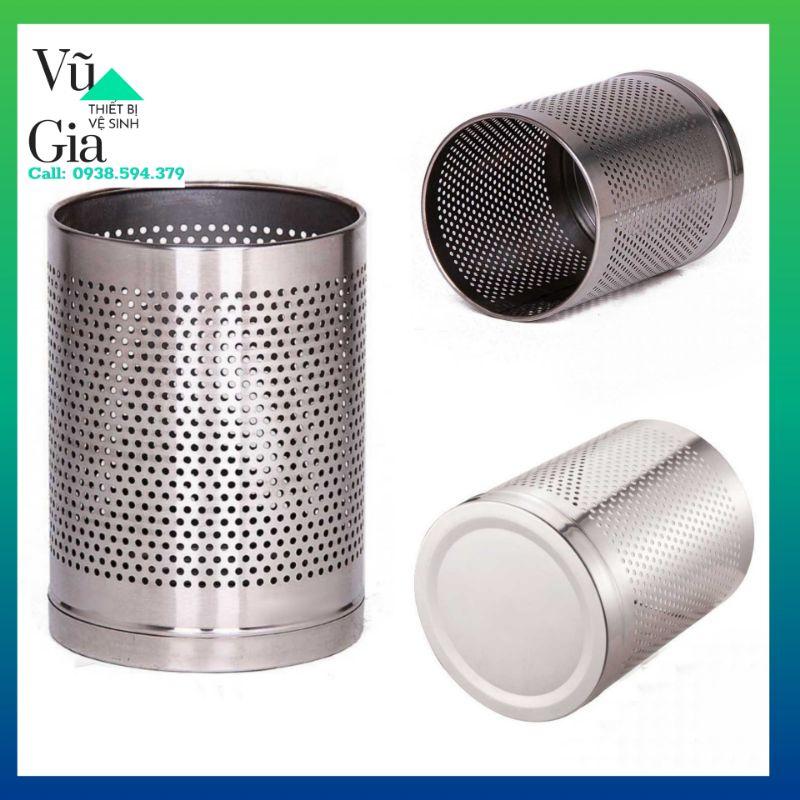 (Hàng nhập khẩu) Thùng rác lưới inox văn phòng loại 1