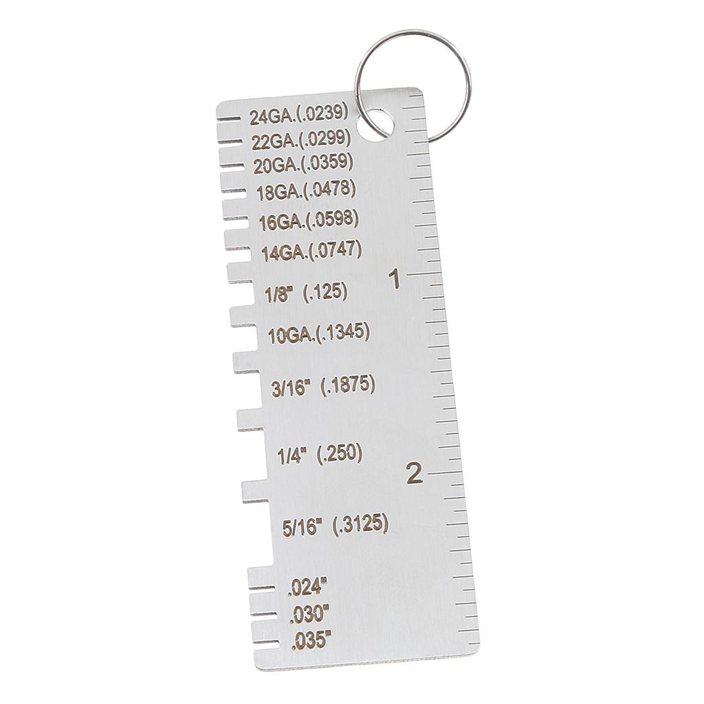 Đồng Hồ Thép Đồng Hồ Đo Độ Dày Hàn Gage Hàn Dụng Cụ Kiểm Tra