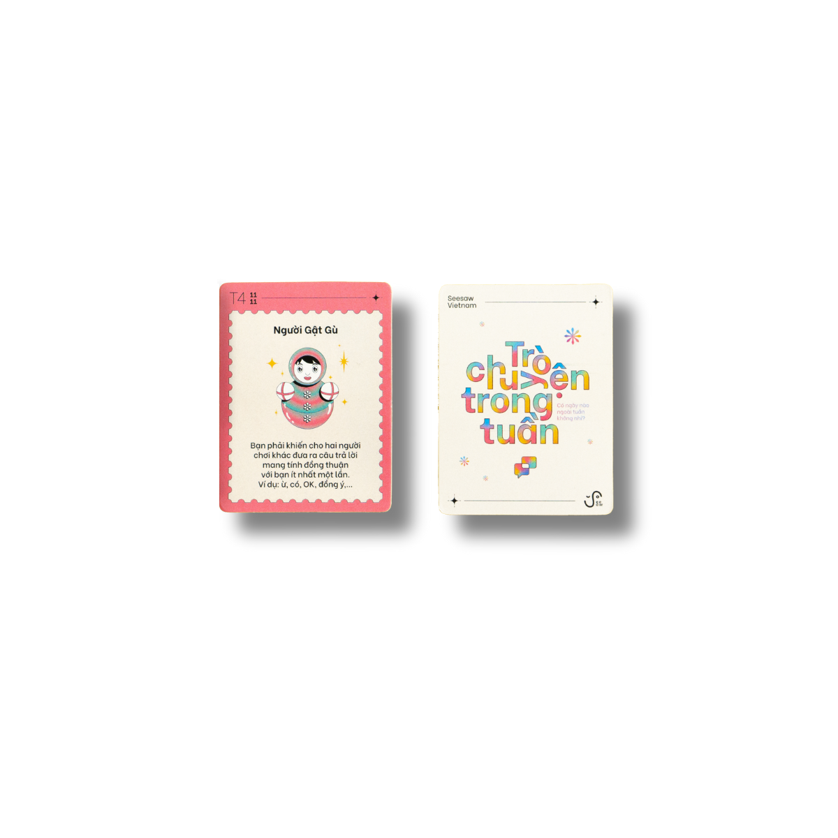 Boardgame Trò Chuyện Trong Tuần - Bộ thẻ Câu hỏi Trò chuyện và Thử thách Thú vị