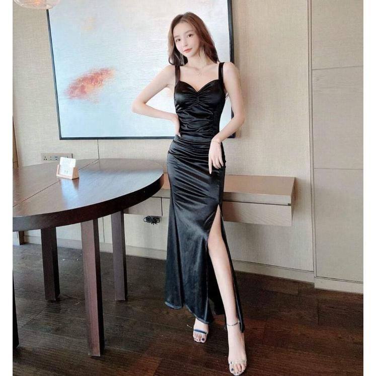 ĐẦM ÔM ĐEN DẠ HỘI CÚP NGỰC