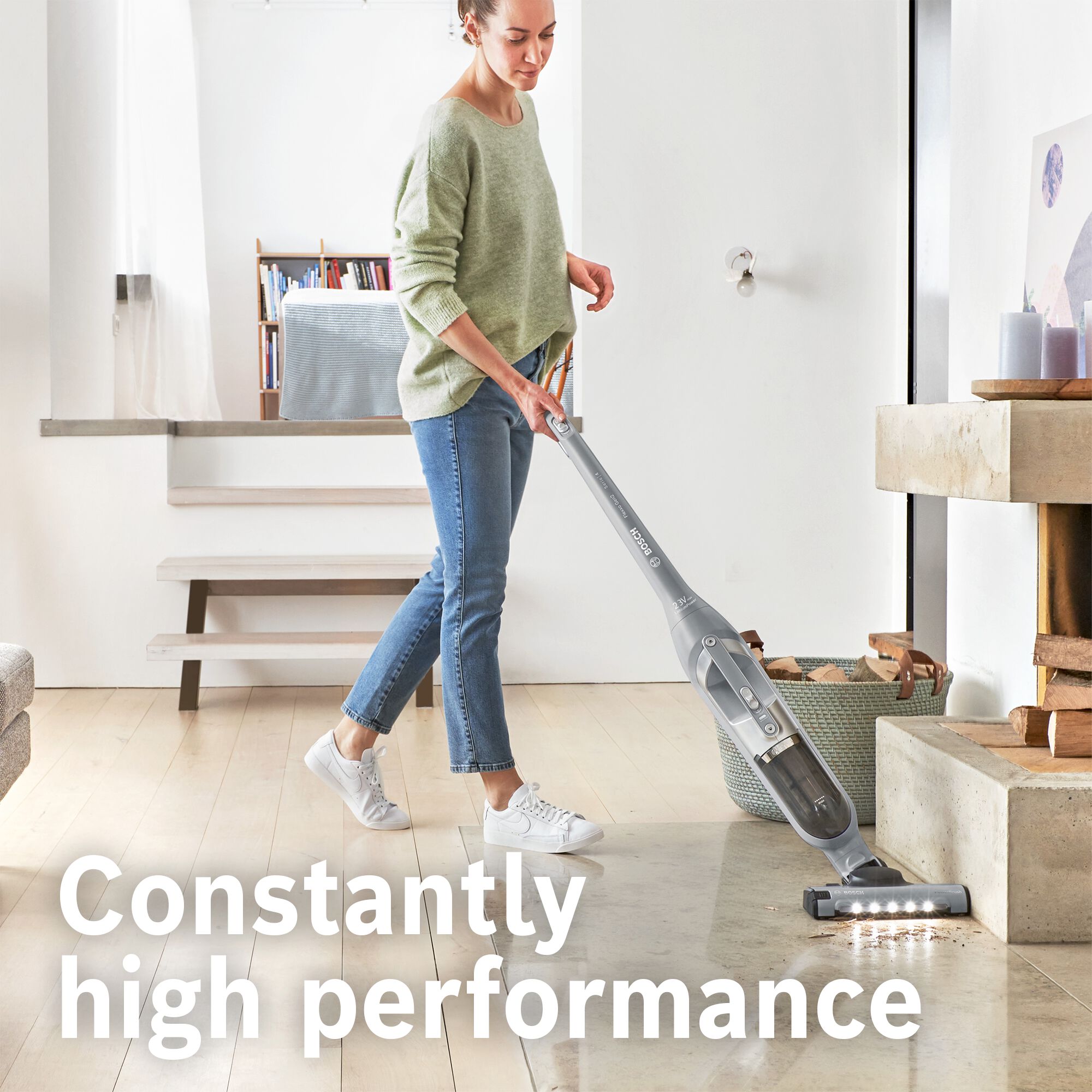Máy hút bụi không dây Bosch BCH3P2301 - Series 4 - Hàng chính hãng