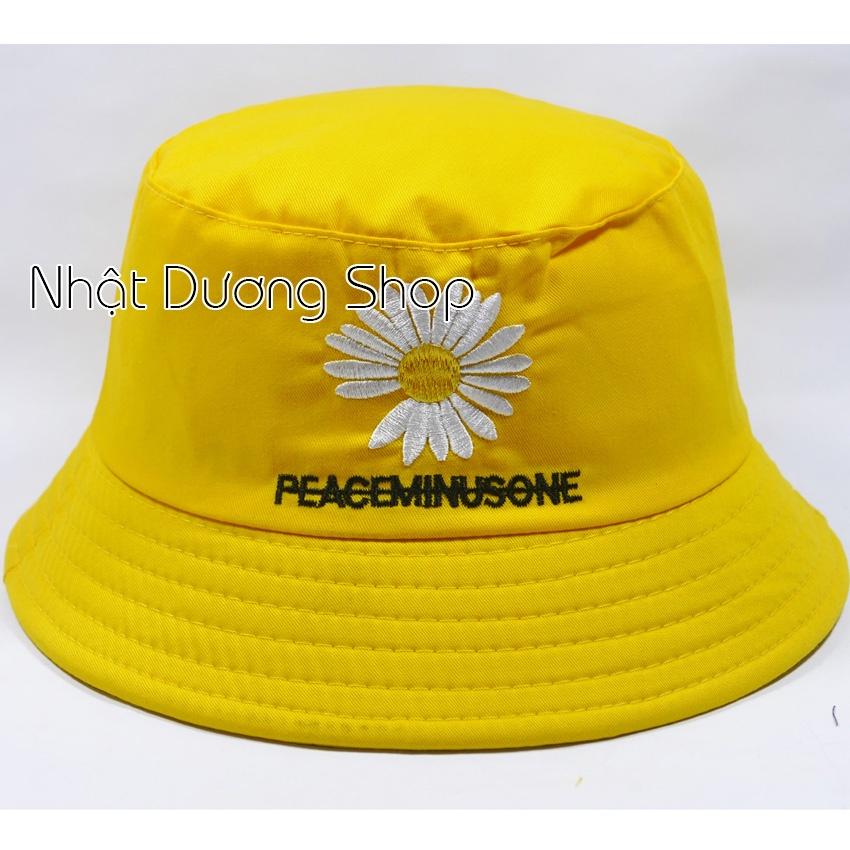 Mũ tai bèo, bucket họa tiết hoa cúc - Chất liệu Cotton cao cấp rất đẹp cho bé