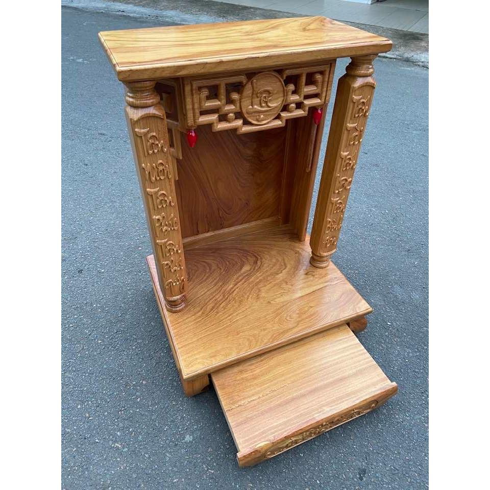 bàn thờ ông địa hàng vip , bàn thờ gỗ Bàn thờ thần tài ông địa gỗ Gõ Đỏ 60 x 81cm
