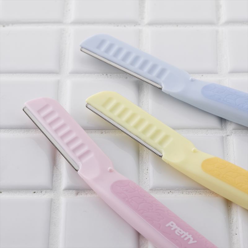 Dao cạo mặt dành cho nữ Pretty size L lưỡi bằng thép mạ Titanium sắc bén &amp; bền bỉ - nội địa Nhật Bản