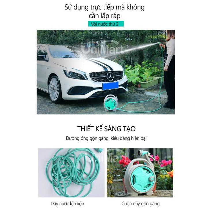 Bộ vòi nước xịt rửa tưới tiêu cây cảnh Mirco Hose Reel X15 15m - Home and Garden