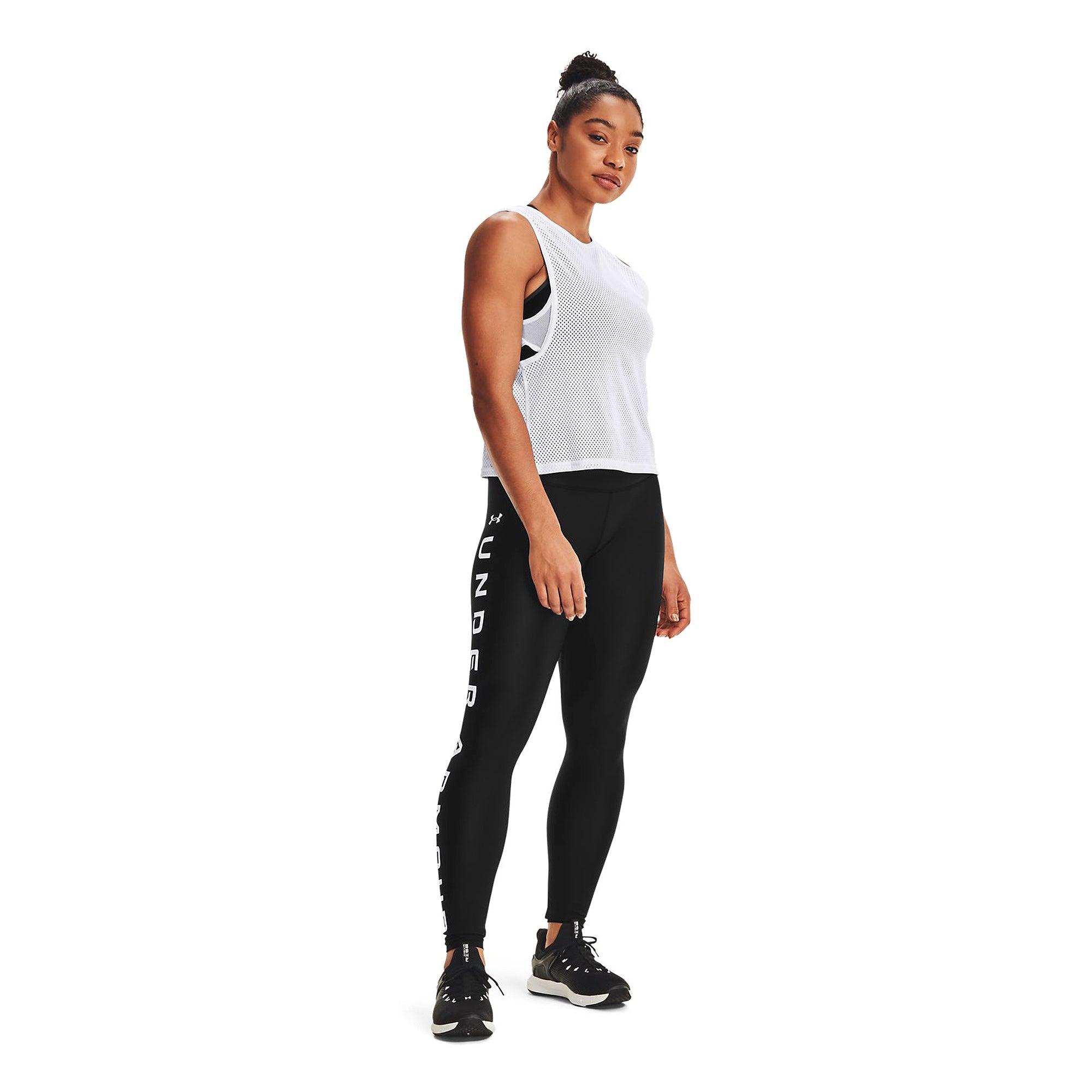 Quần legging thể thao nữ Under Armour HeatGear No-Slip Waistband Branded Full-Length - 1361046-001