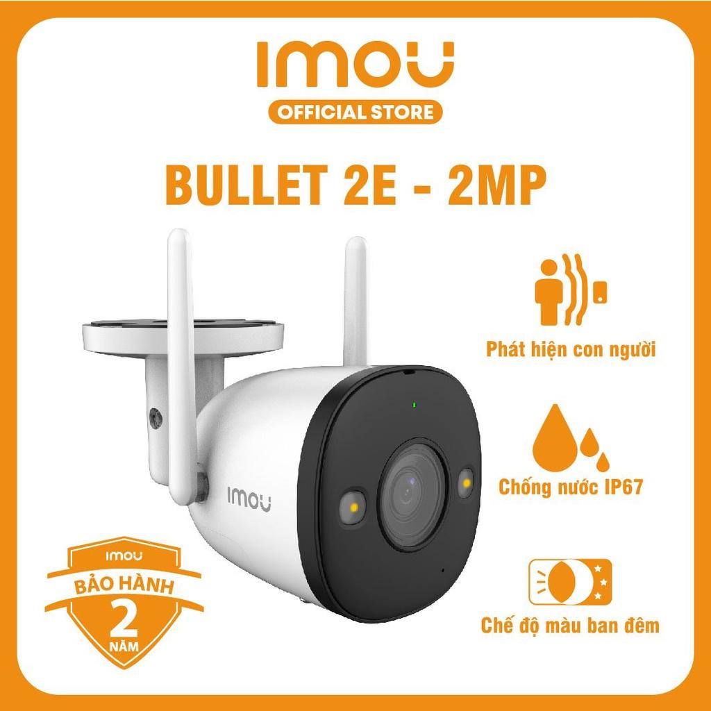 Camera Wifi Imou Bullet 2E I Phát hiện con người I Chống nước IP67 | 4 chế độ ban đêm I Hàng chính hãng