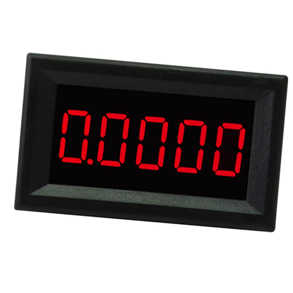 DC 3.5-30V Mini 5 Digit Digital Red LED Ammeter Current Meter Panel Car