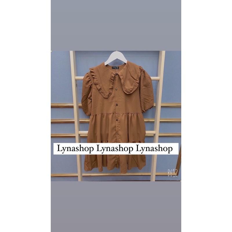 Đầm babydollVáy Babydoll Cổ Bèo Tay Phồng 3 Tầng Dễ ThươngVáy nữ,váy suông dáng sang chảnh mặc lên tôn dáng 2màu xinh
