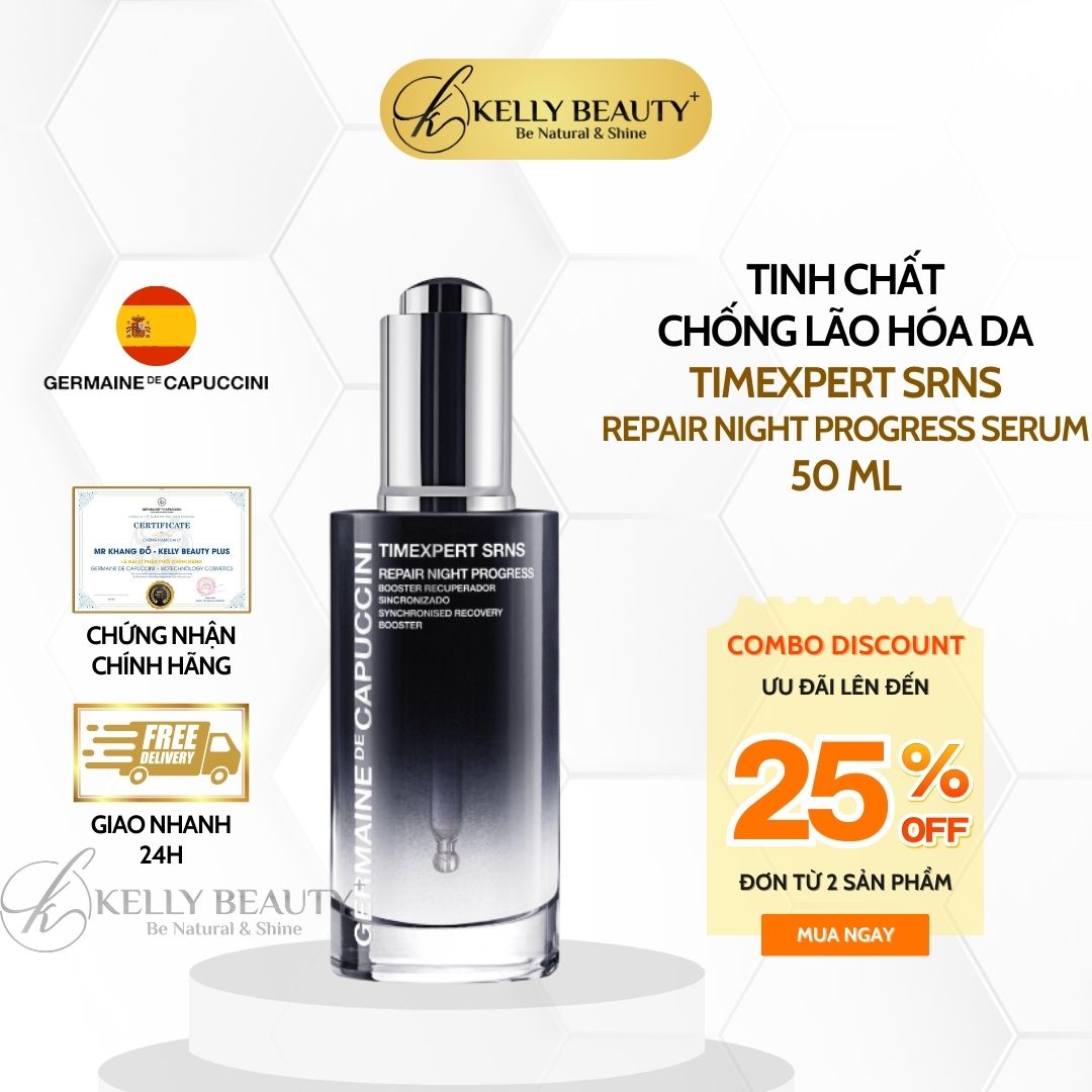 Tinh Chất Chống Lão Hóa Germaine Timexpert SRNS Repair Night Progress Serum | Kelly Beauty