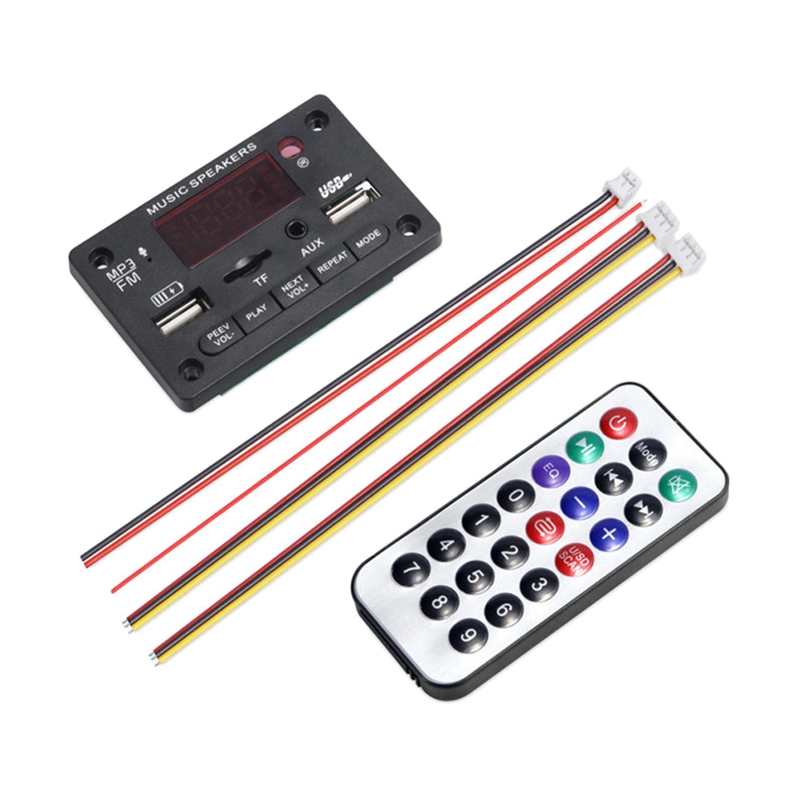 MP3 Player Decoding Board Module -Free MP3 Player Accessories Black