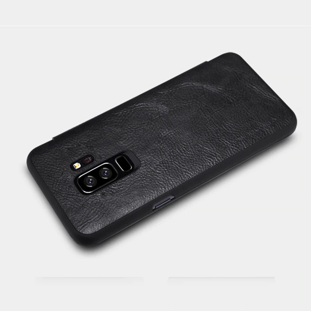 Bao da da bò Nillkin Qin cho Samsung Galaxy S9 Plus có ngăn đựng thẻ - Hàng Chính Hãng