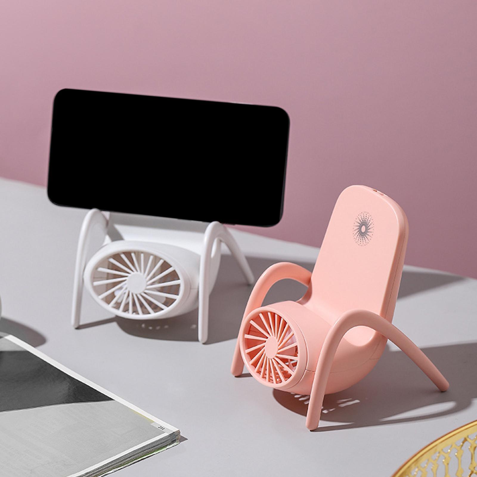 3-in-1 USB Desk Fan Handheld Quiet Personal Fan Night Lights Cooler