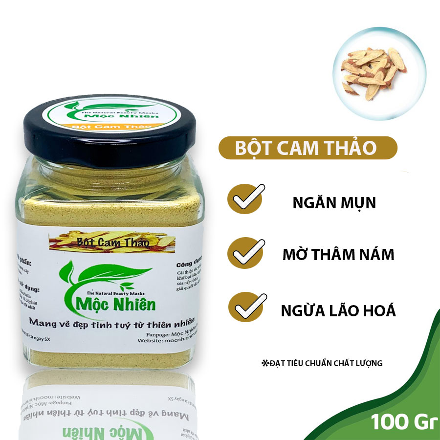 Bột rễ cam thảo 100% nguyên chất (100g