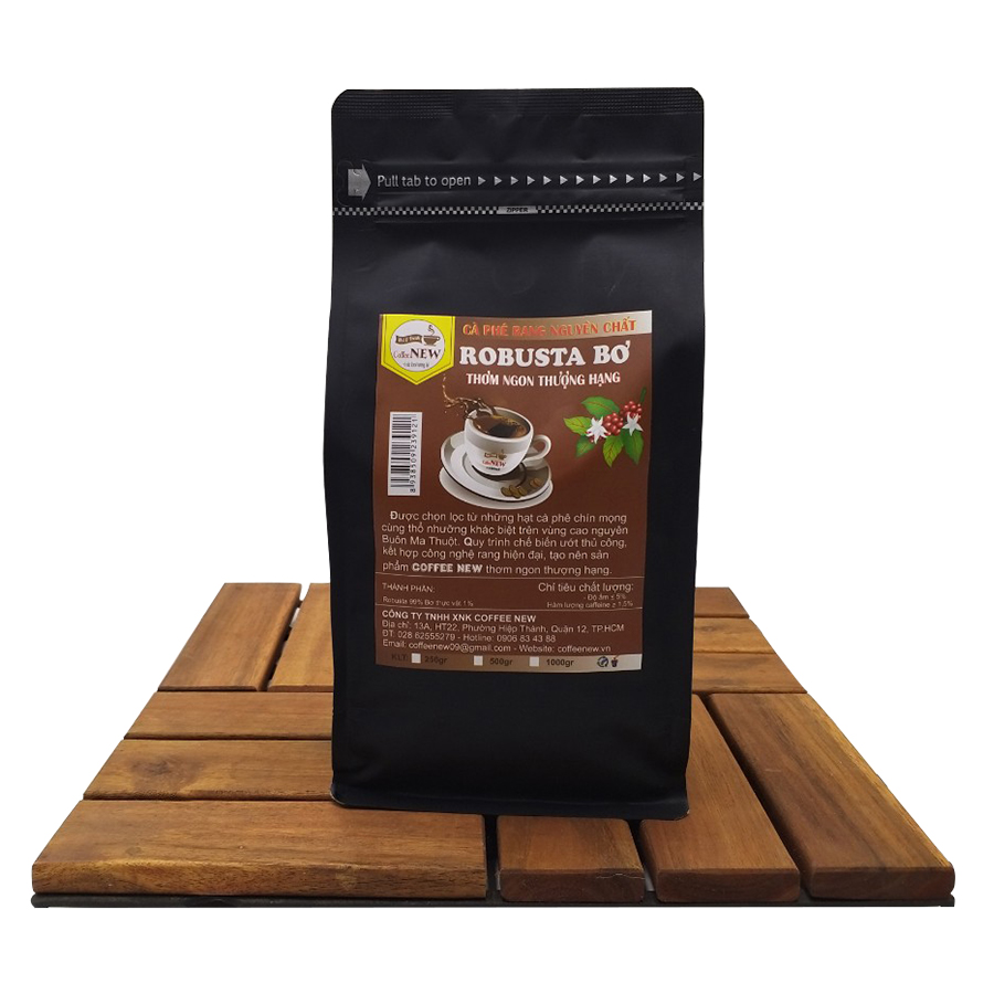 Cà Phê ROBUSTA BƠ - Trọng Lượng 200g, 500g, 1kg - Hậu Đậm, Vị Đắng Mạnh Mẽ - Phù Hợp Cho Pha Phin - Chuẩn Cà Phê Gu Việt - Coffee New