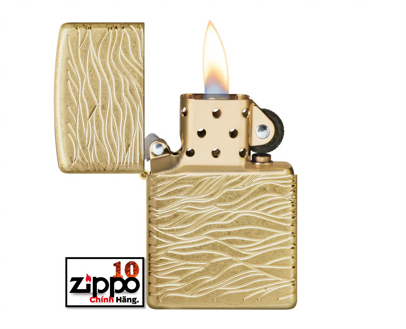 Bật lửa Zippo 46273 Luxury Waves Design - Chính hãng 100%