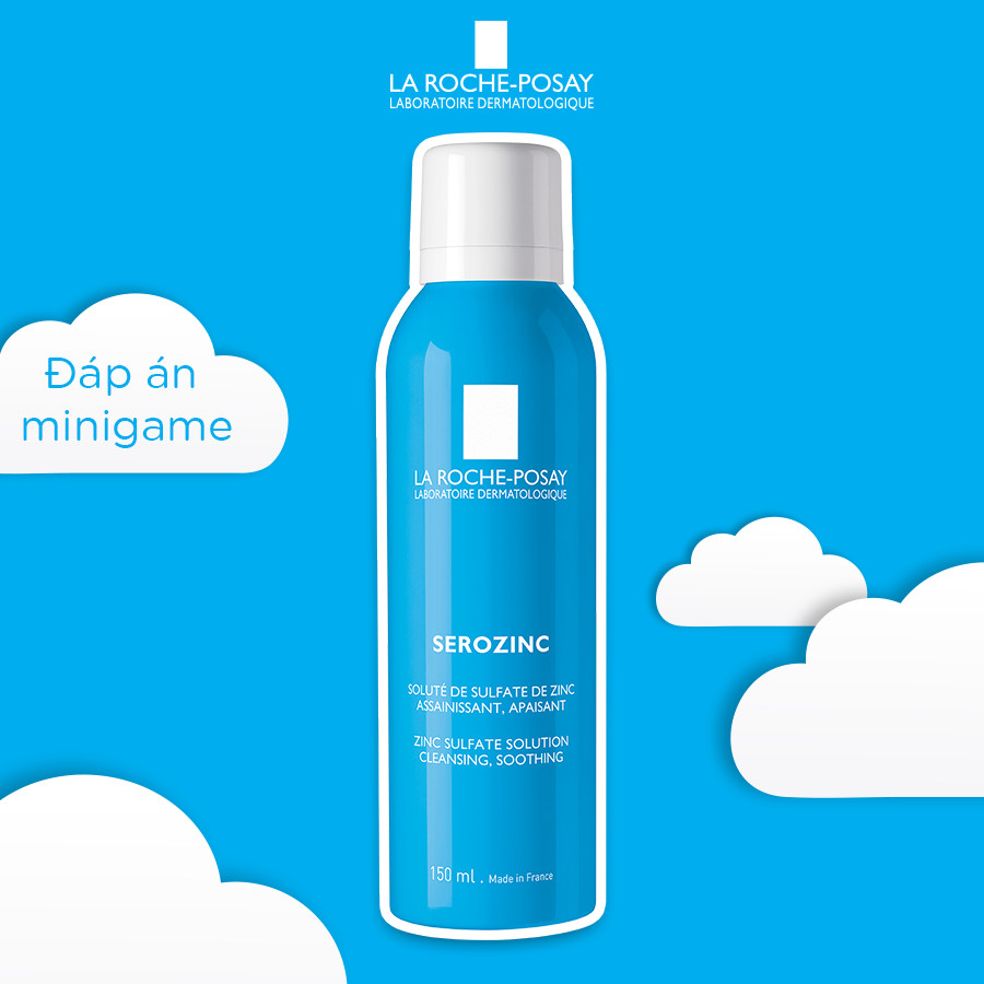 Xịt Khoáng Giúp Làm Sạch Và Dịu Da La Roche-Posay Serozinc (50ml) - TẶNG MÓC KHÓA