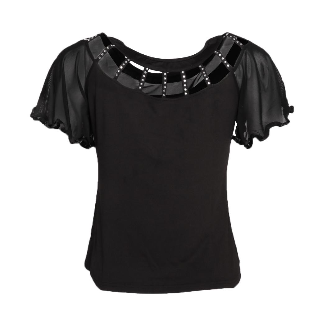 Ballroom Dancing Modern Dance Square Dance Practice Outfit Black XL