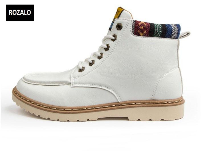 Giày nam cổ cao dã ngoại chống thấm đế bằng Rozalo RM58819W-Trắng.jpg