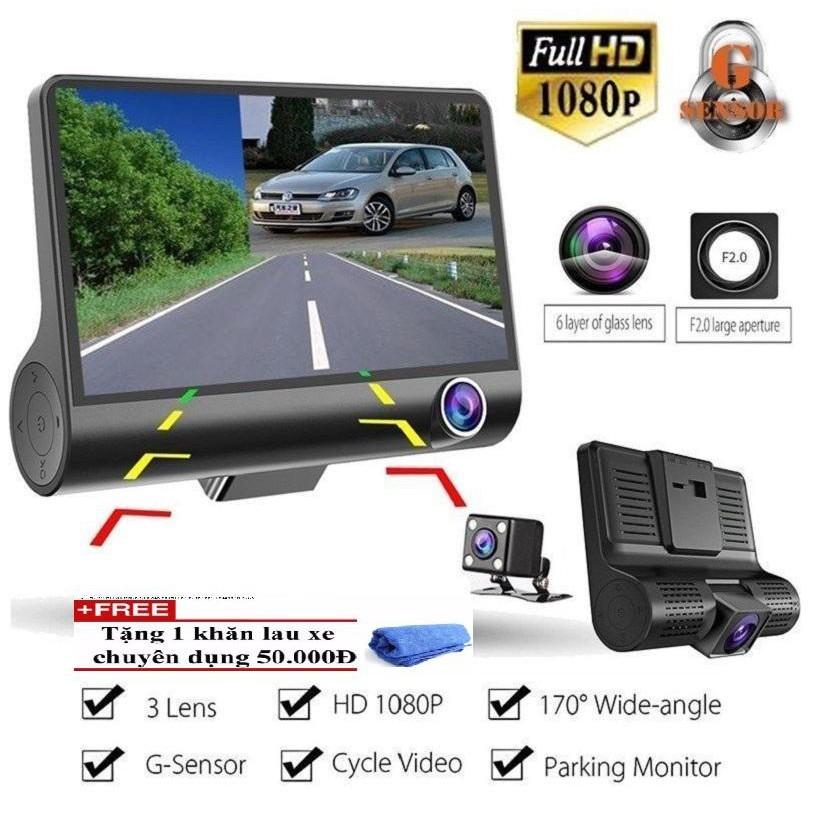 Camera hành trình giá rẻ Full HD 1080 hình ảnh sắc nét,chống nước tiêu chuẩn ĐẲNG CẤP XE HƠI TẶNG KHĂN LAU XE CAO CẤP