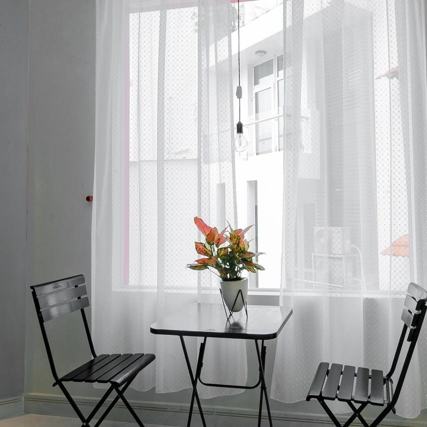 Rèm cửa cao cấp chống nắng, cách nhiệt màu đỏ đô KT4064 & HOME006