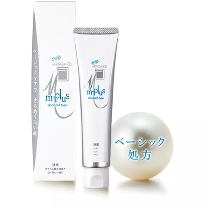 Kem Đánh Trắng Răng Apagard M Plus Chiết Xuất Ngọc Trai 60g (Combo 60g Và Set 24ml)