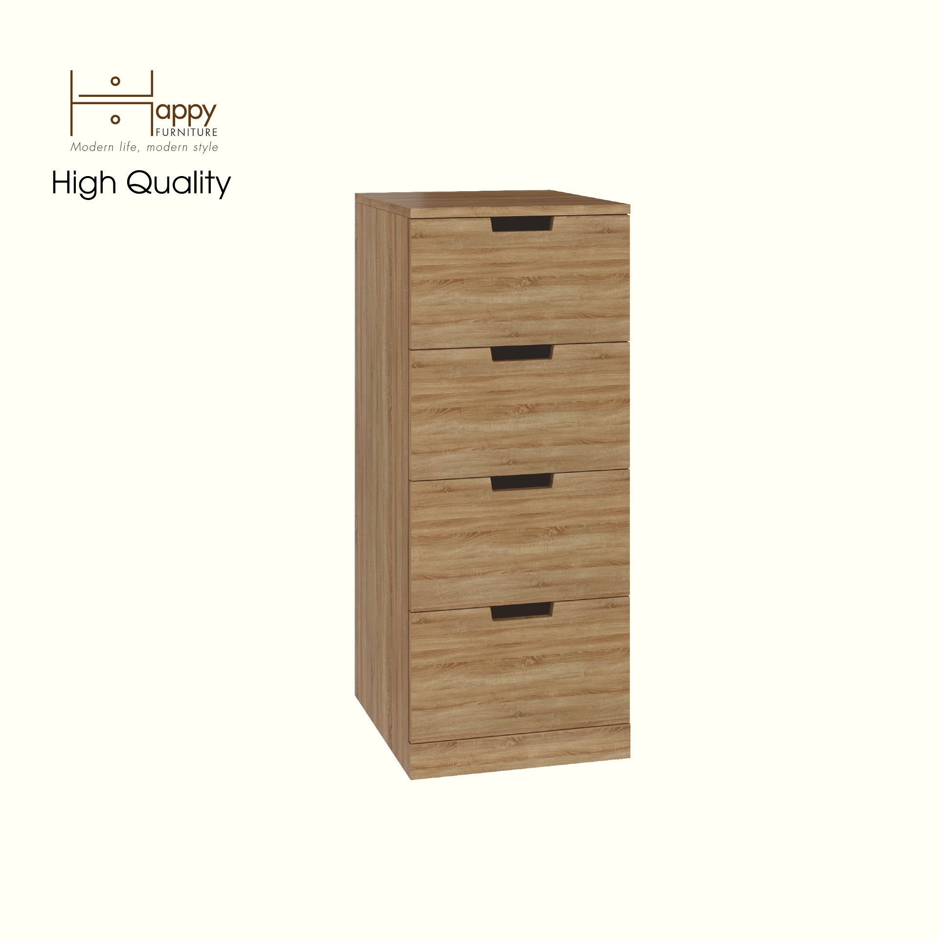 [Happy Home Furniture] SCANDINA, Tủ đựng đồ 4 ngăn kéo, 40cm x 47cm x 98cm ( DxRxC), THK_101