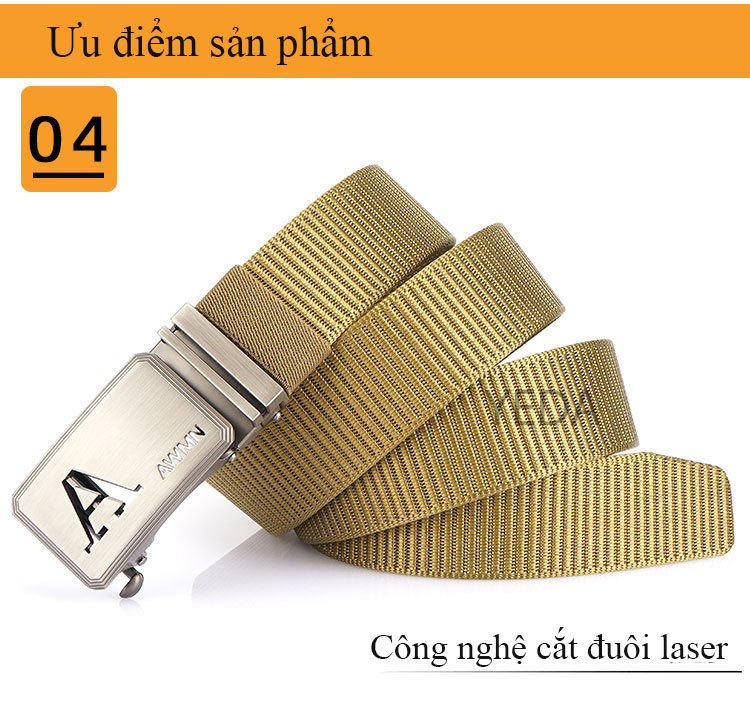 Thắt lưng dây nịt nam cao cấp phong cách Châu Âu thắt lưng khóa tự động mã AWMNCLG