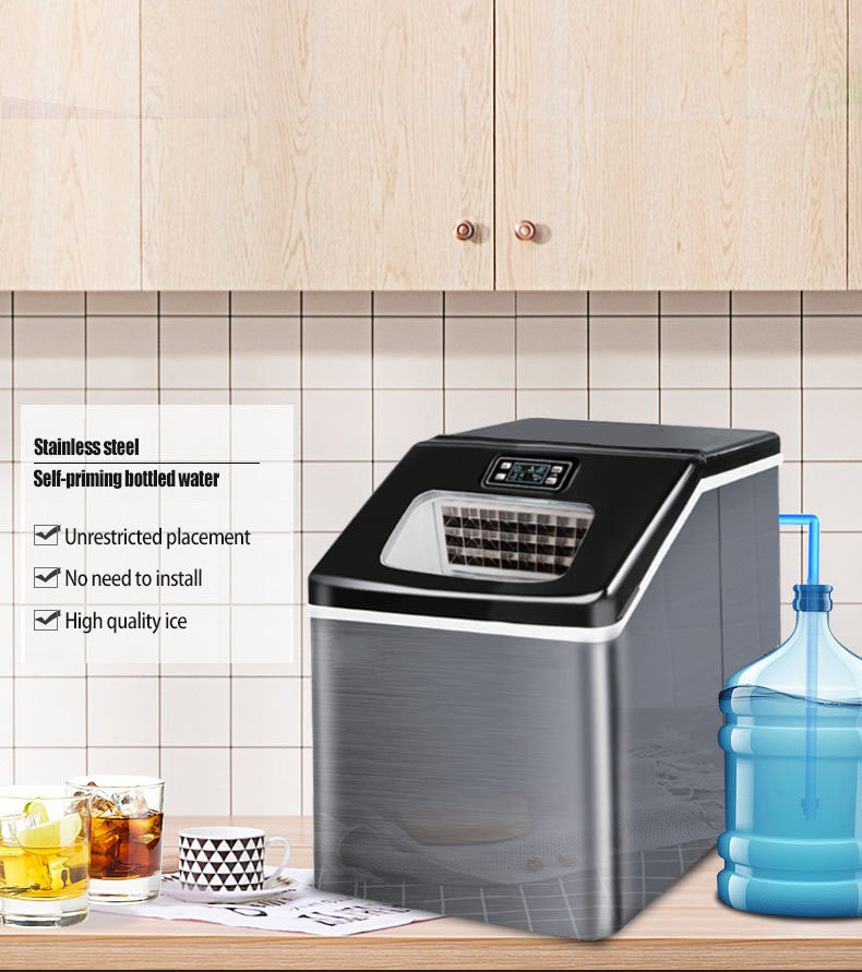 Máy Làm Đá Viên Mini Gia Đình Ice Maker Machine HZB-30F