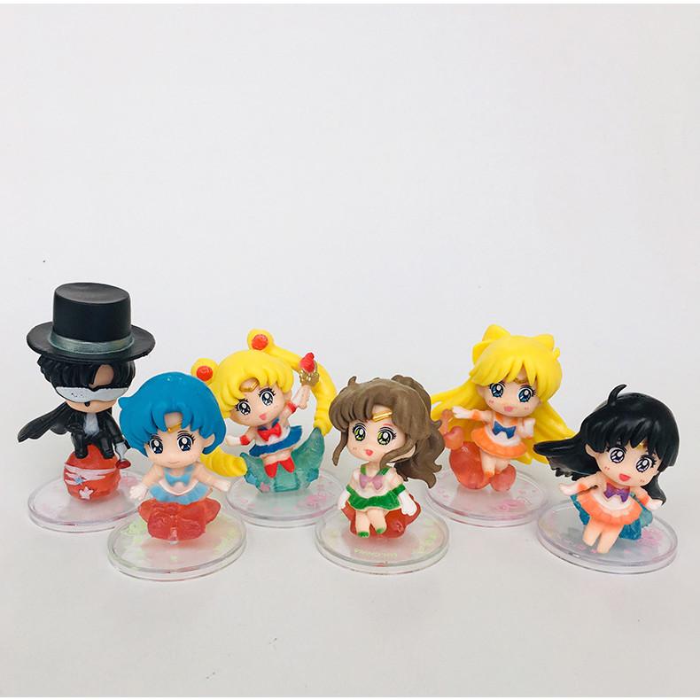 Bộ 06 Mô Hình Thủy Thủ Mặt Trăng - Sailor Moon