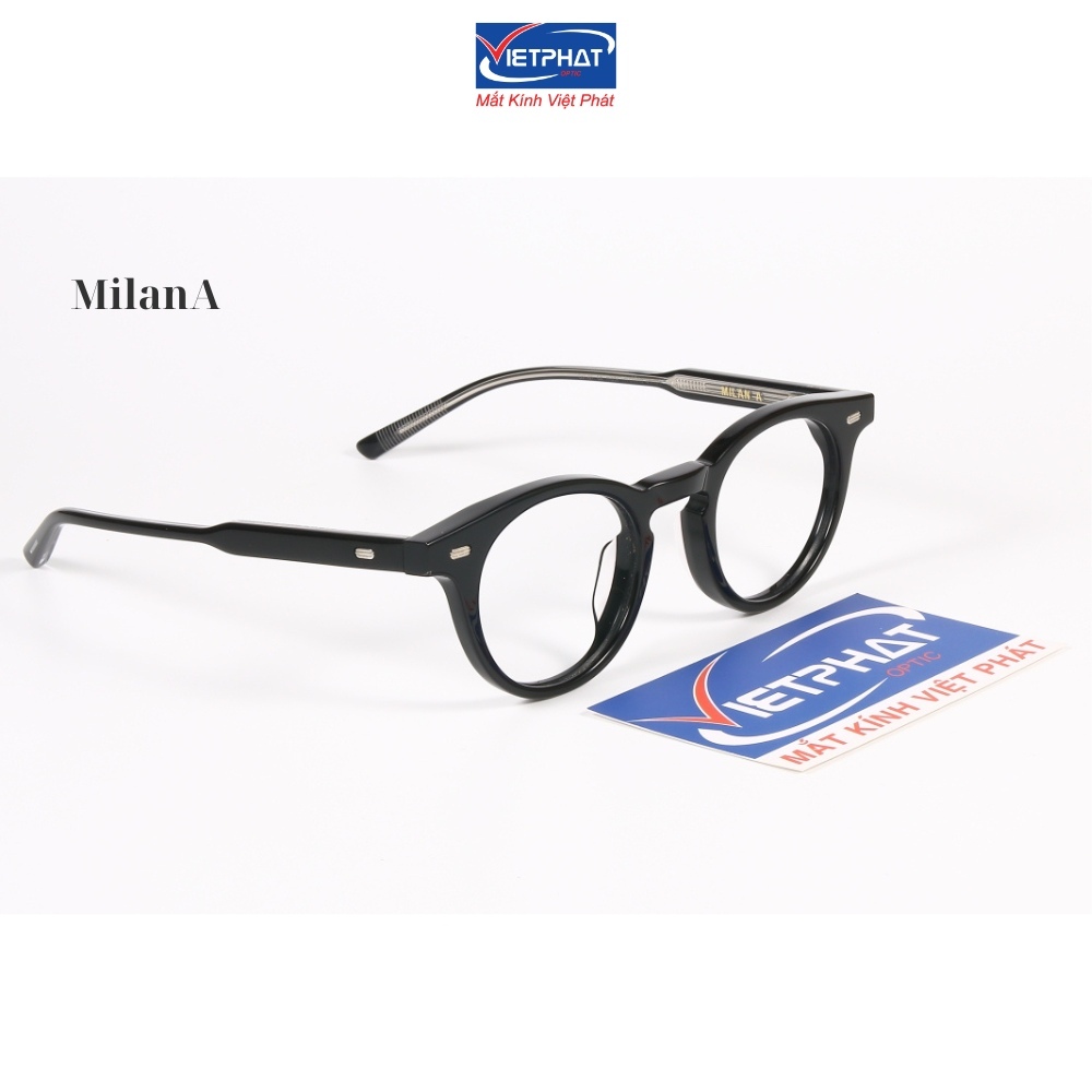 Gọng kính cận nam nữ Vietphat Eyewear Milan nhựa Acetate cao cấp