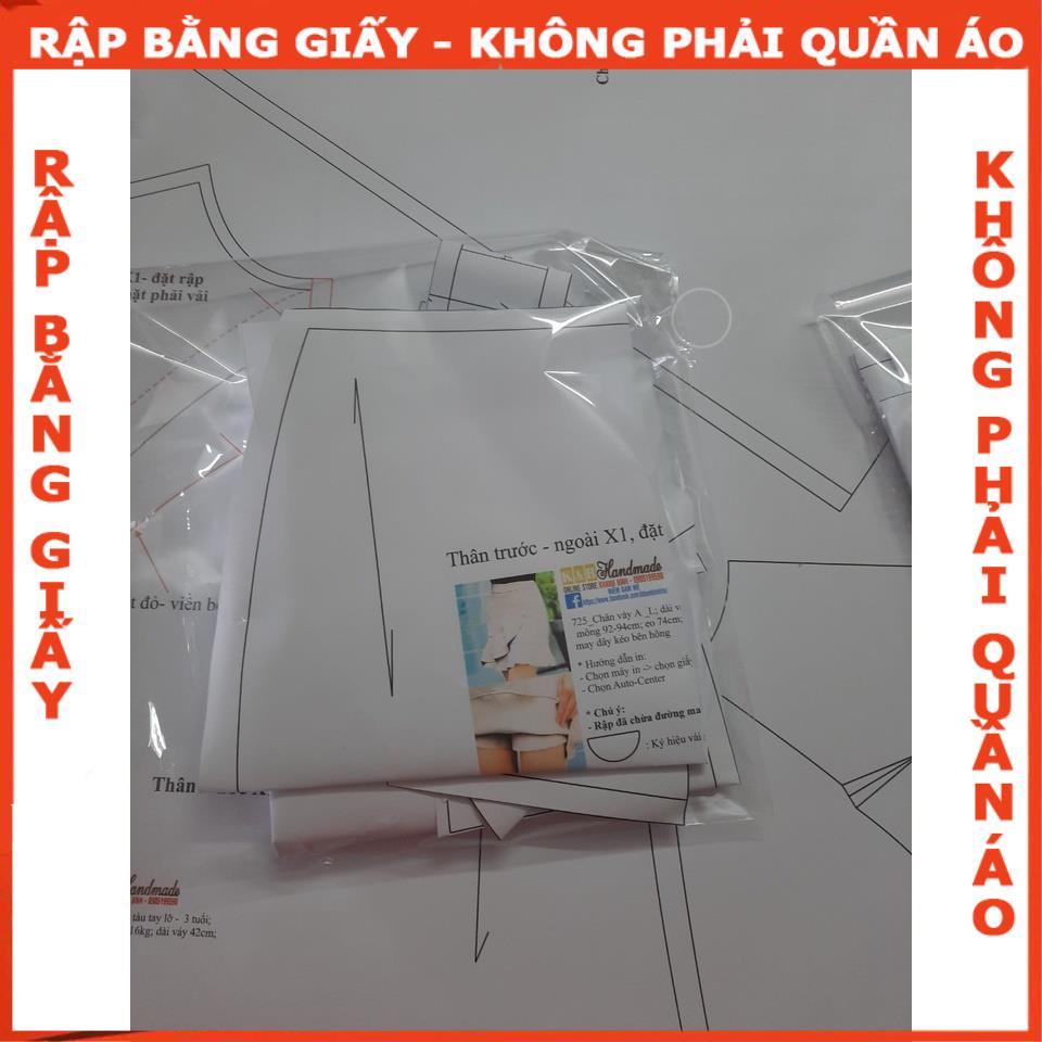 Rập giấy A0 mã 380 (BẢN VẼ) - rập quần loe dáng lửng