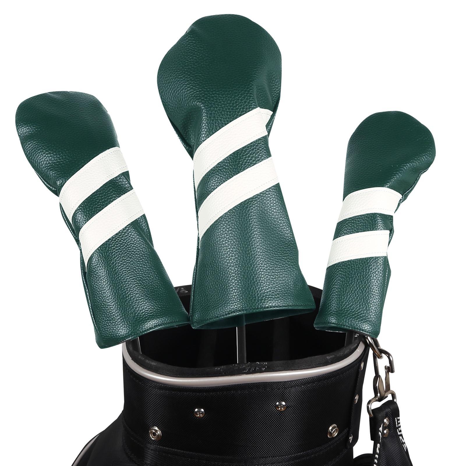 3 Pack Golf Club Covers, Golf Club Head Covers for Driver, Woods and Hybrid, Golf Driver Headcover to Golf Clubs