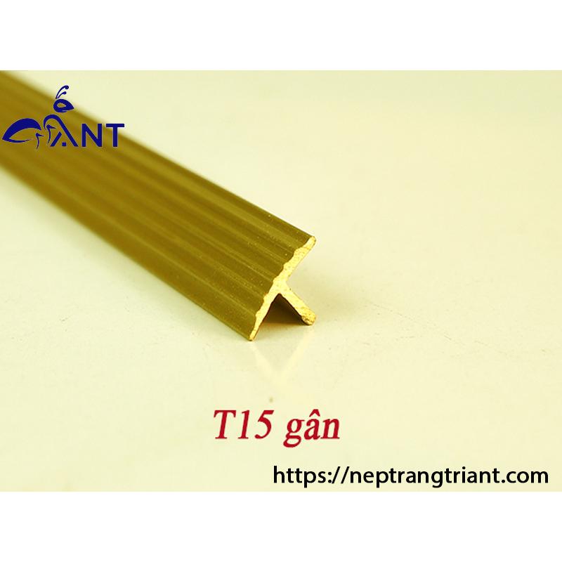 Nẹp Đồng T15 Gân đủ màu, Nẹp đồng chữ T,  Nẹp đồng chống trơn,giá