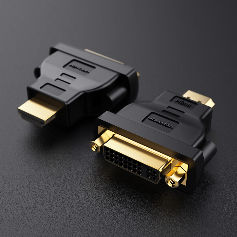 Đầu chuyển đổi HDMI to DVI Vention (và ngược lại) ECCB0 - Hàng Chính Hãng