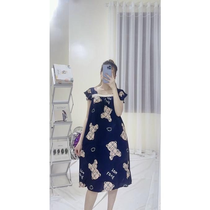 Đầm bầu lanh hè-Váy bầu xinh chất mát kiểu dáng cực xinh