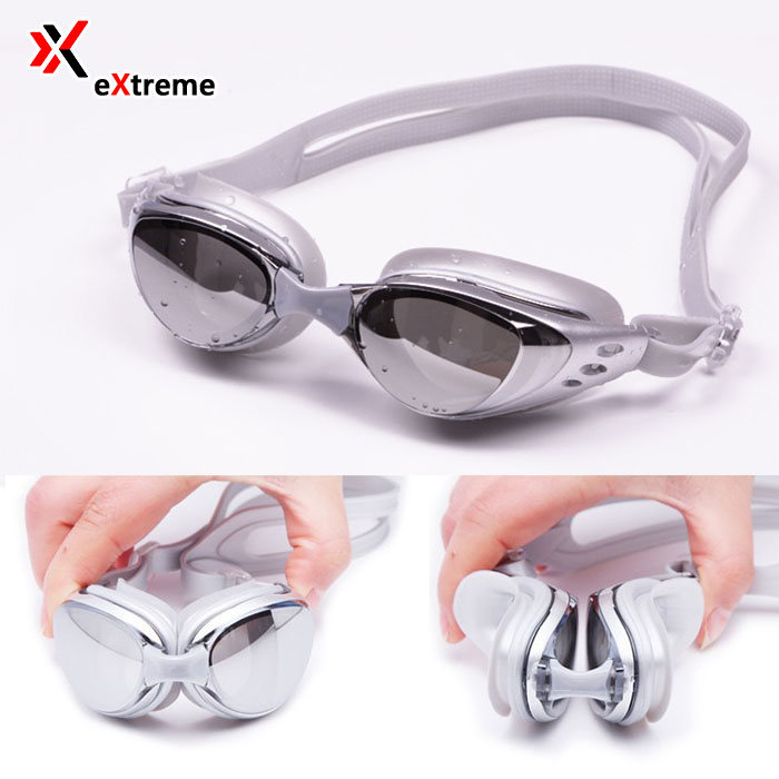 Kính bơi tráng gương chống sương mờ, chống UV eXtreme KG1101, dây đeo mềm mại, thoải mái, thiết kế không trơn trượt, co giãn