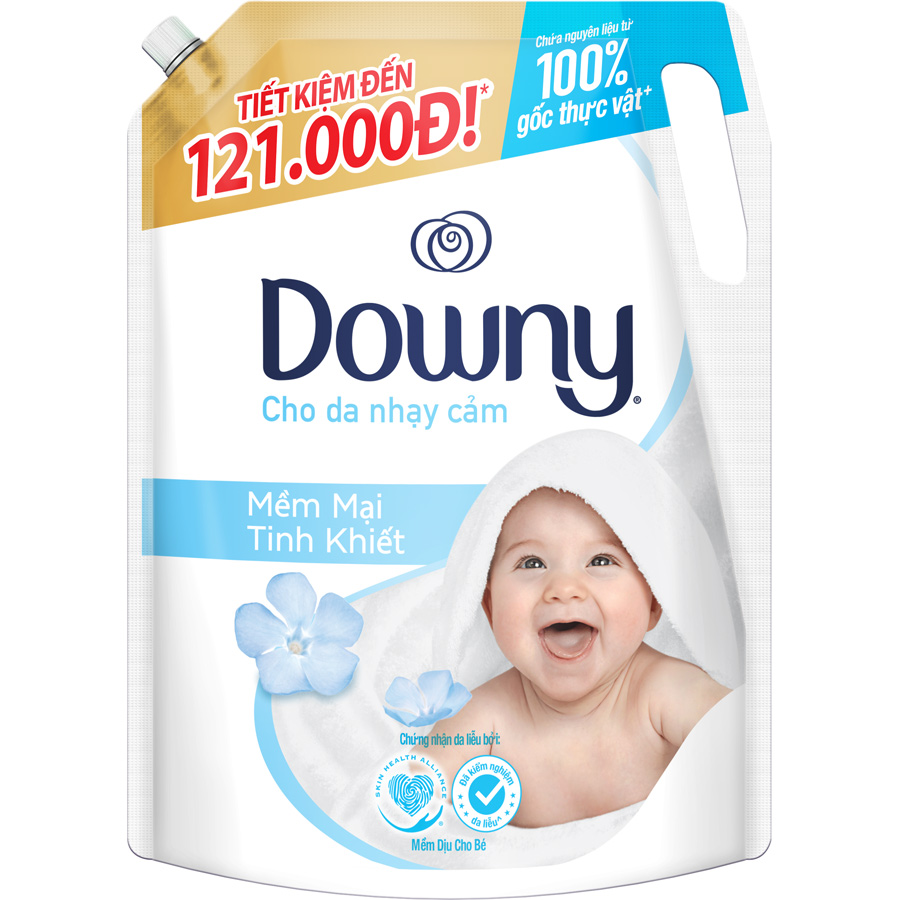 Combo 2 Nước Xả Vải Downy Mềm Mại Tinh Khiết 2.6L