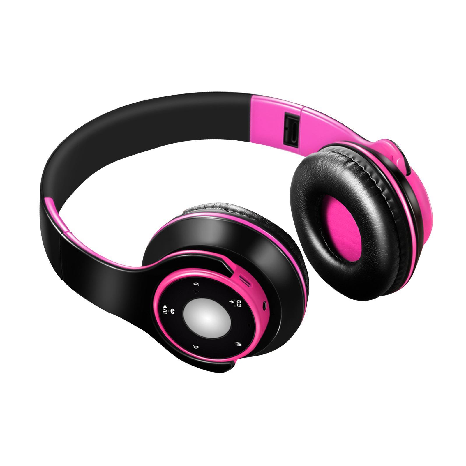 Bluetooth Headset Foldable Adjustable Over Ear Cosy Earpads for Teens