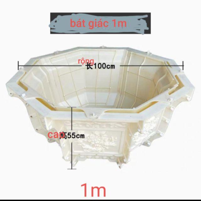 Khuôn đúc chậu cảnh bát giác 1m cao 55