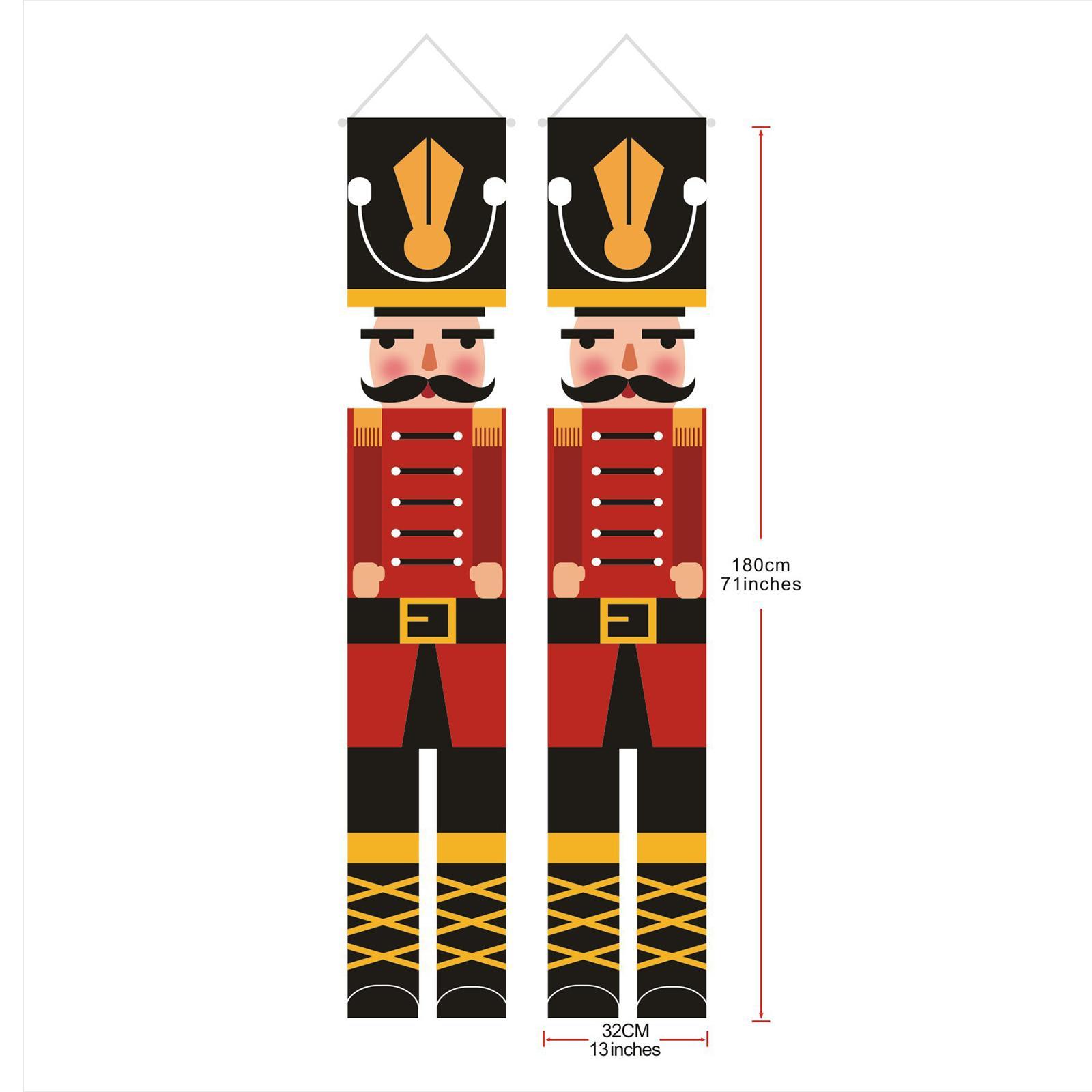 Christmas Porch Sign Oxford Cloth Wall Hanging Party Decor