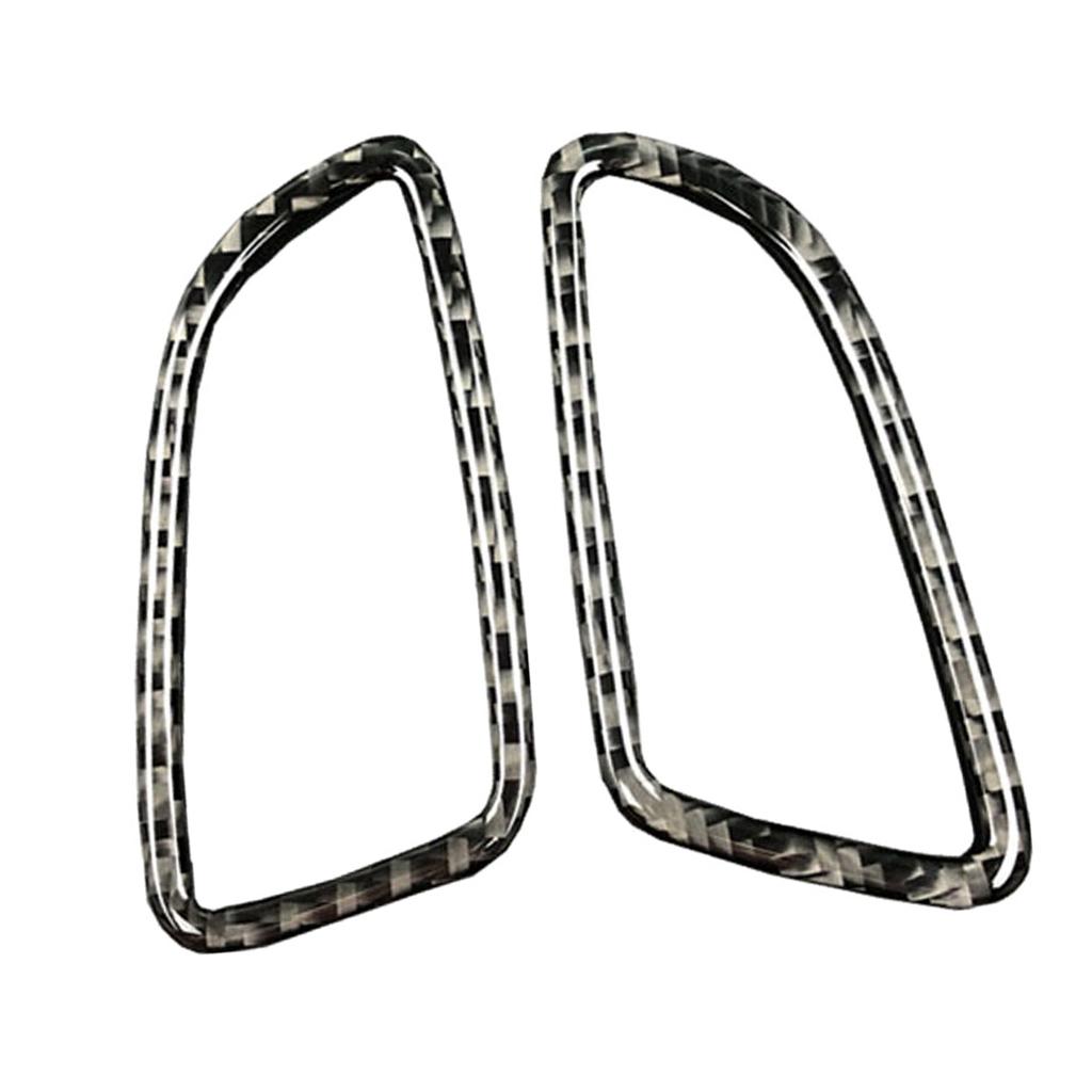 2x Air Vent Outlet Cover Trim Frame Sticker for W205 Carbon Fiber