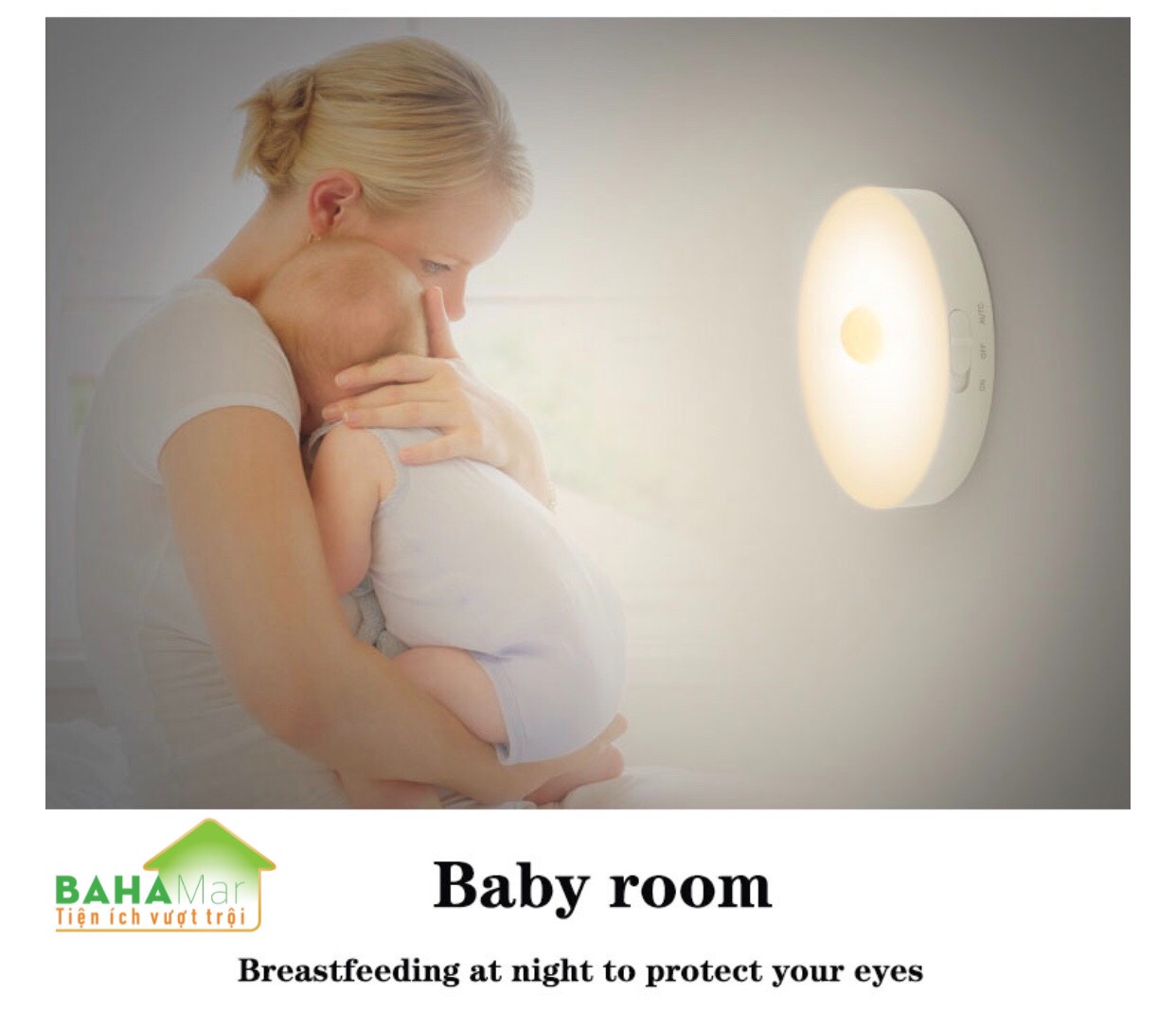 ĐÈN LED THÔNG MINH CẢM BIẾN HỒNG NGOẠI VỚI CHUYỂN ĐỘNG CƠ THỂ QUA ĐỂ BẬT SÁNG BAN ĐÊM BAHAMAR tự động bật sáng khi có chuyển động trong góc 120 đô
